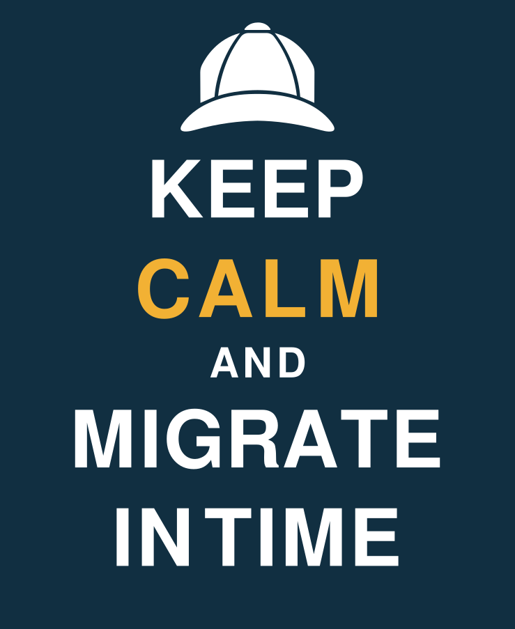 Keep Calm and Migrate in Time